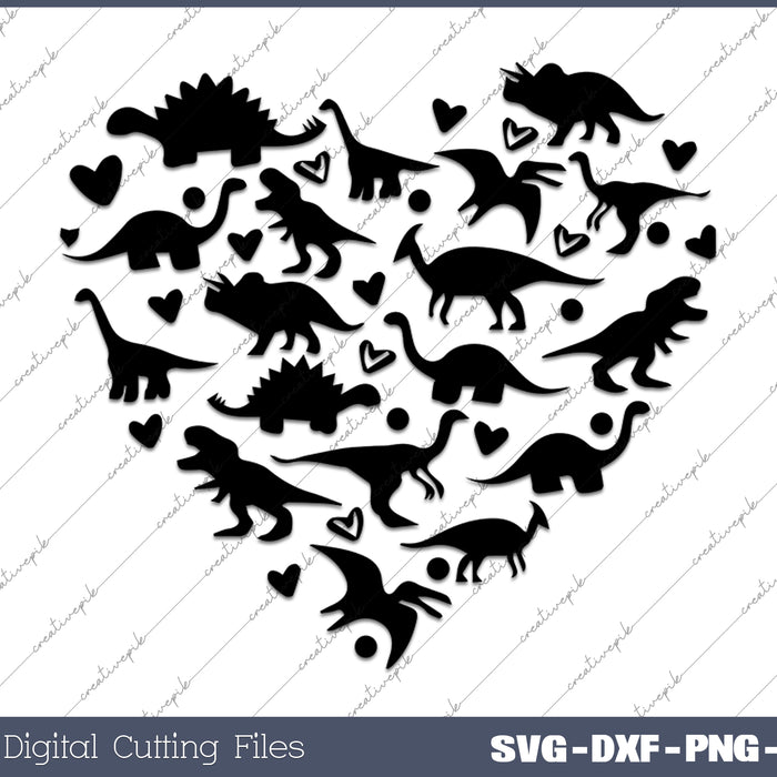 Dinosaur Heart Valentine Dinosaur Valentine's Day SVG PNG Cutting Printable Files Dinosaur Heart Valentine Dinosaur Valentine's Day SVG PNG Cutting Printable Files