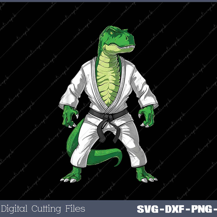 T Rex Dinosaur Jiu Jitsu Judo Ninja Martial Arts Karate SVG PNG Printable Files T Rex Dinosaur Jiu Jitsu Judo Ninja Martial Arts Karate SVG PNG Printable Files