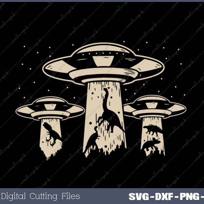 Wowsome! Alien UFO Abduction Dinosaur SVG PNG Cutting Printable Files Wowsome! Alien UFO Abduction Dinosaur SVG PNG Cutting Printable Files