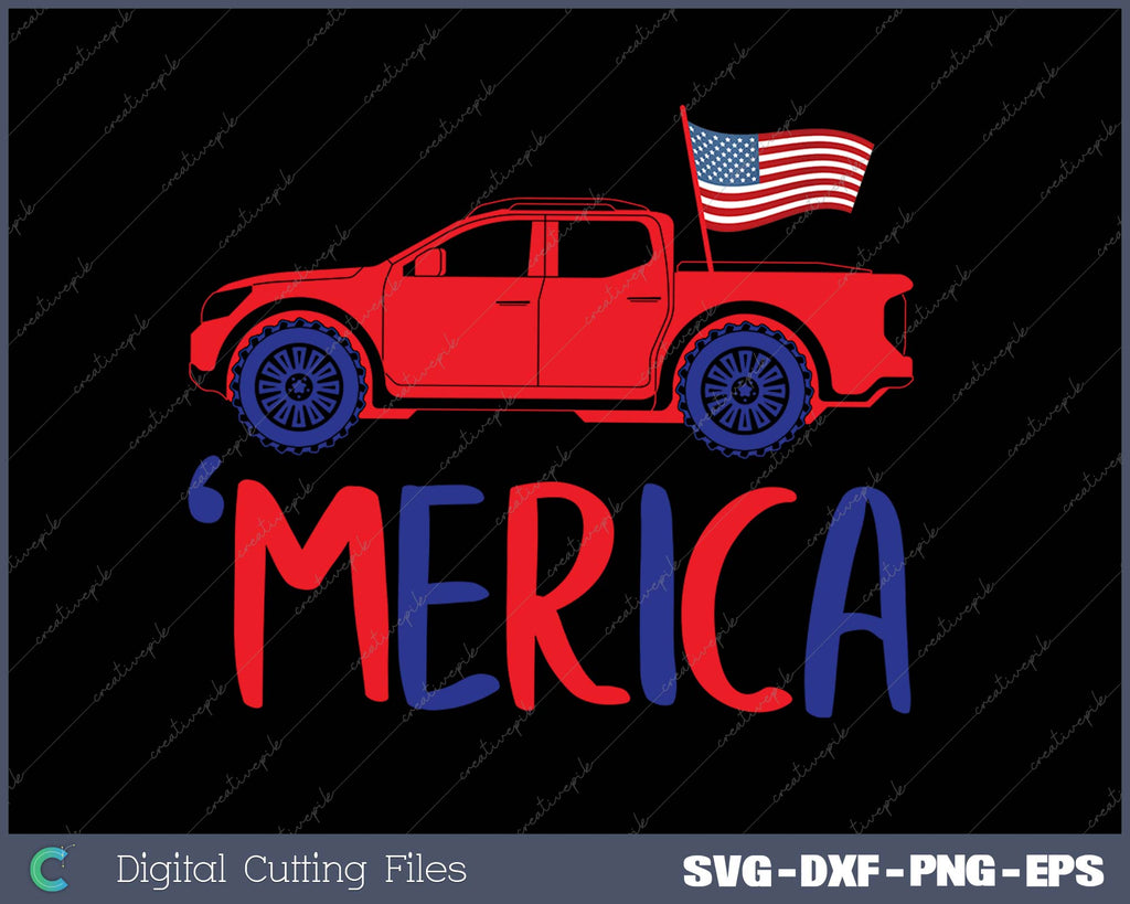 Merica US Flag SVG PNG Cutting Printable Files – creativepik