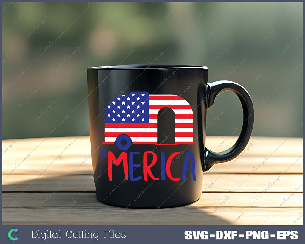 Merica US Flag SVG PNG Cutting Printable Files – creativepik