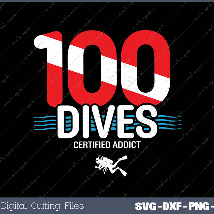 100th Dive Gift Diver Down Flag Scuba Diving