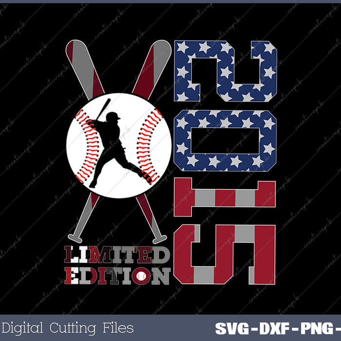 10th Birthday Baseball Limited Edition 2015 SVG PNG Cutting Printable Files