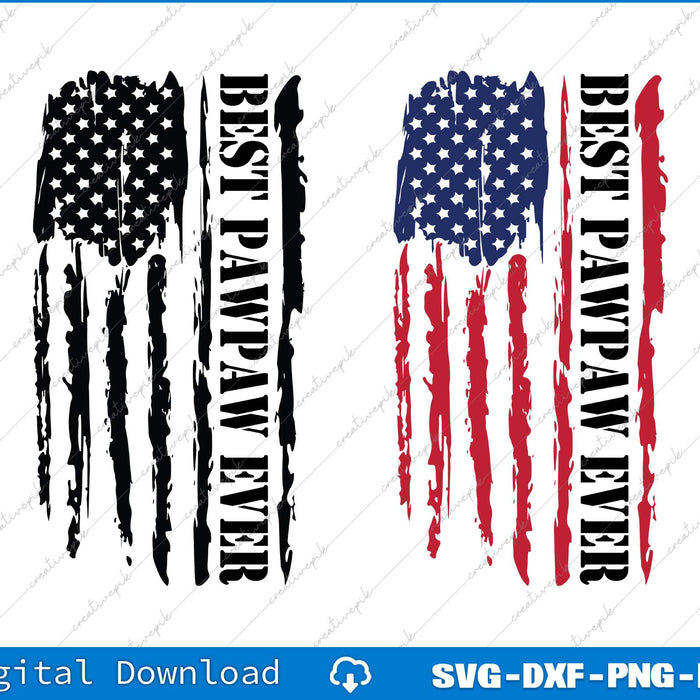 Best Pawpaw Ever Best Grandpa SVG PNG Bundle Printable File