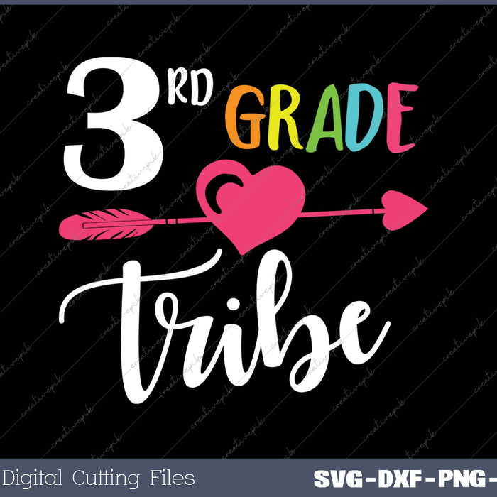 3rd Grade Tribe SVG PNG Cutting Printable Files