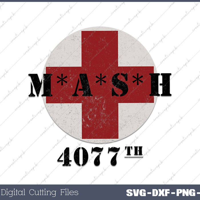 4077 Army 4077th In Red Cross Military Vintage