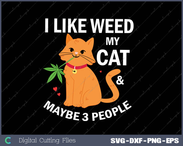 420 Weed Cat Pot Kitten Cannabis Leaf Art Gift Women