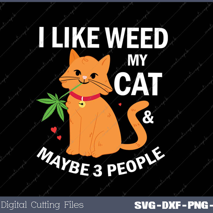 420 Weed Cat Pot Kitten Cannabis Leaf Art Gift Women