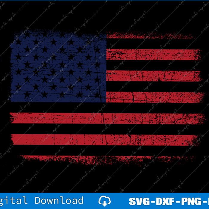 4th of July  American Flag Graphic Tees Tops Raglan Sleeve Fourth of July Svg Png File