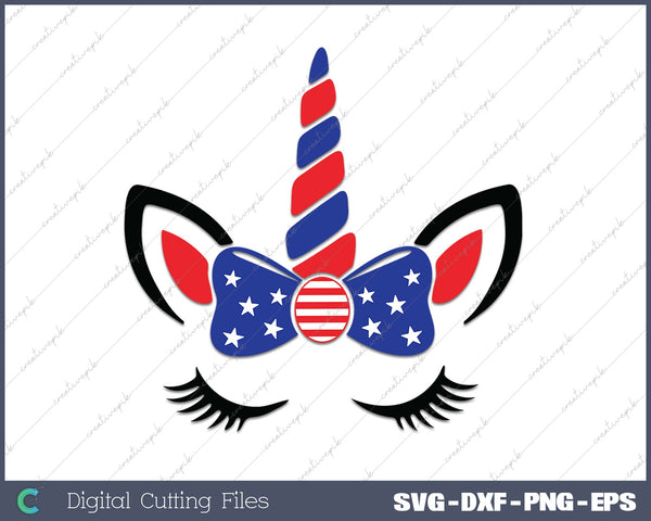 4th of July Unicorn SVG PNG Cutting Printable Files