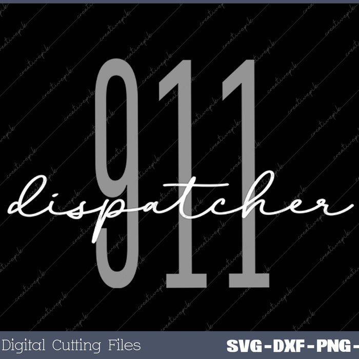 911 Ambulance Dispatcher Rescue Dispatch SVG PNG Cutting Printable Files