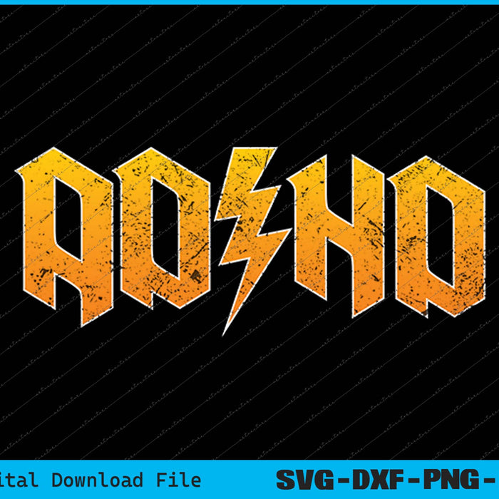 ADHD Rocker, Awareness SVG PNG Cutting Printable Files