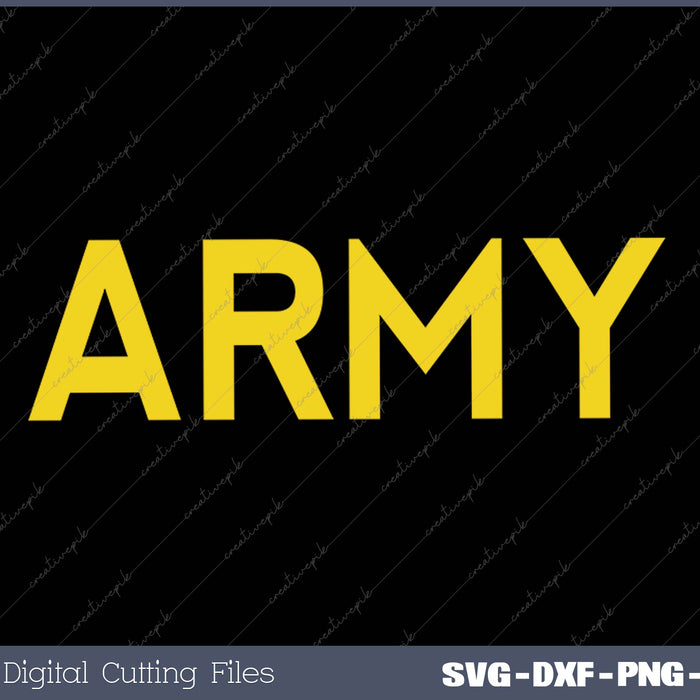 APFU US Army Training Uniform SVG PNG Cutting Printable Files
