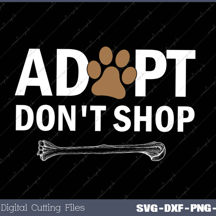 Adopt Don't Shop Rescue Animals Cat and Dog