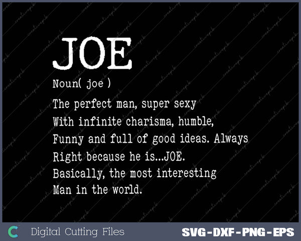 Adult Definition First Name Joe Men 