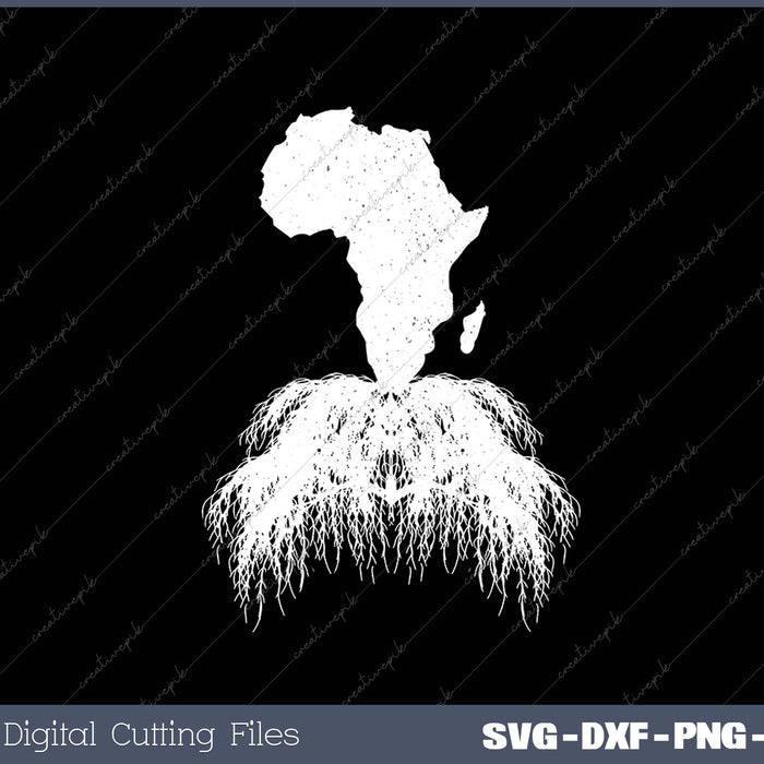 African Roots Art For Men Women Afrocentric African Map