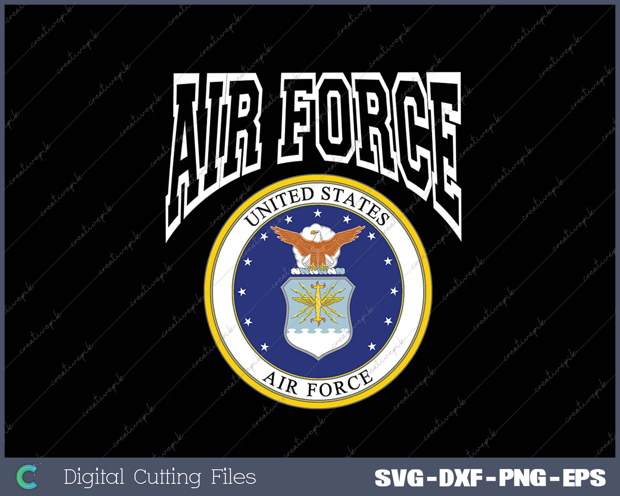 Air Force Men Classic SVG PNG Cutting Printable Files – creativepik