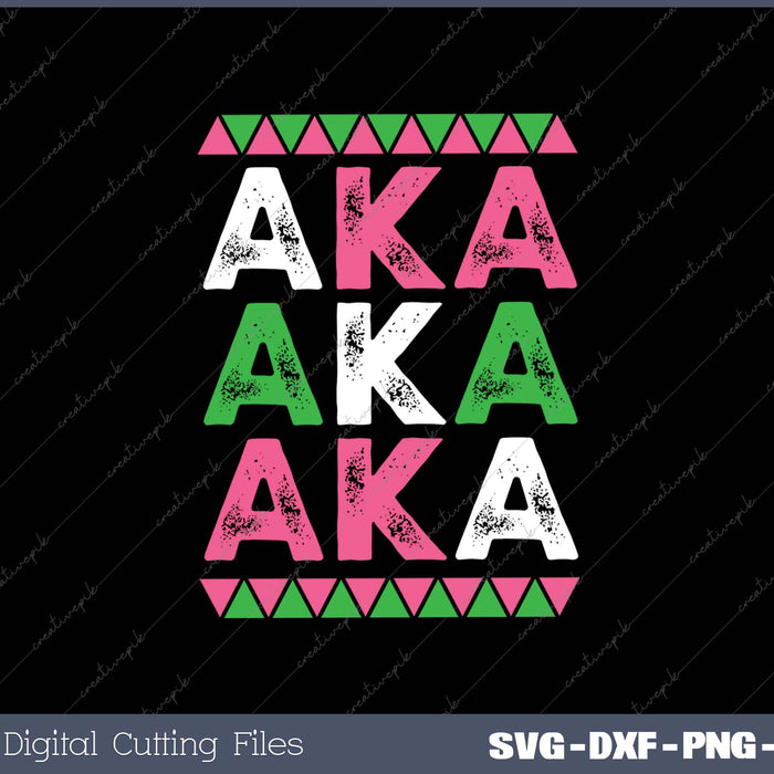 Aka Black History Month Family Matching SVG PNG Cutting Printable Files