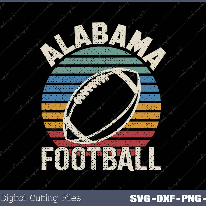 Alabama Football SVG PNG Cutting Printable Files