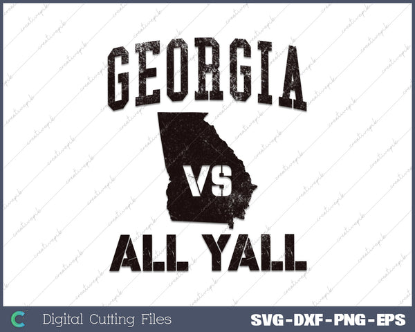 Alabama VS All Y'all Alabamian Retro SVG PNG Cutting Printable Files
