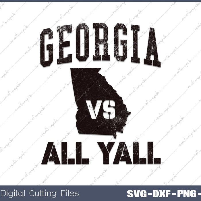 Alabama VS All Y'all Alabamian Retro SVG PNG Cutting Printable Files
