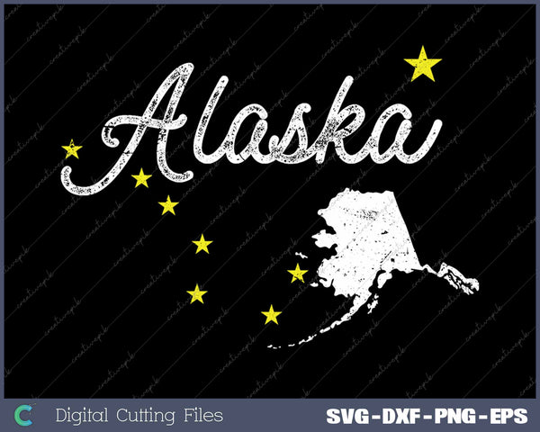 Alaska State Flag Astrology SVG PNG Cutting Printable Files