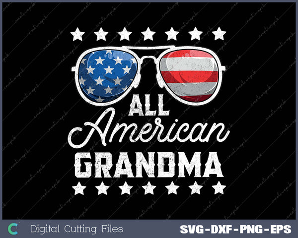 All American Grandma 4th Of July 