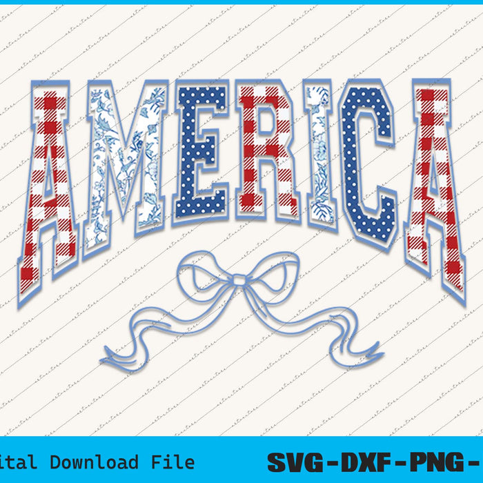 America Coquette 4th Of July Chinoiserie SVG PNG Printable Files