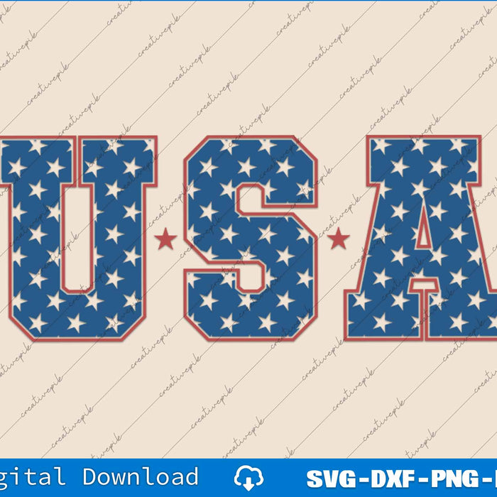 American Flag Fourth Of July Independence Day SVG PNG Printable Files