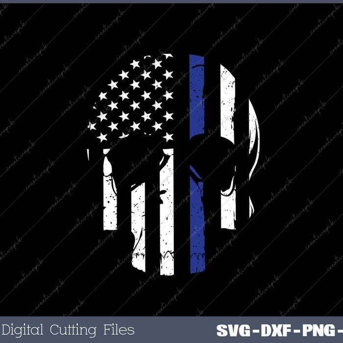 American Flag Skull Service Men's Patriotic SVG PNG Cutting Printable Files