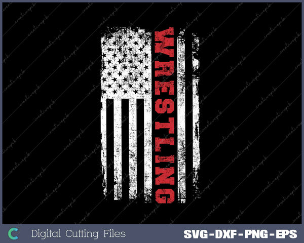 American Sport Wrestling USA Distressed 