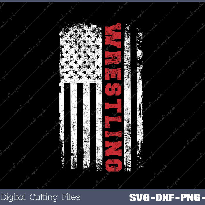 American Sport Wrestling USA Distressed 