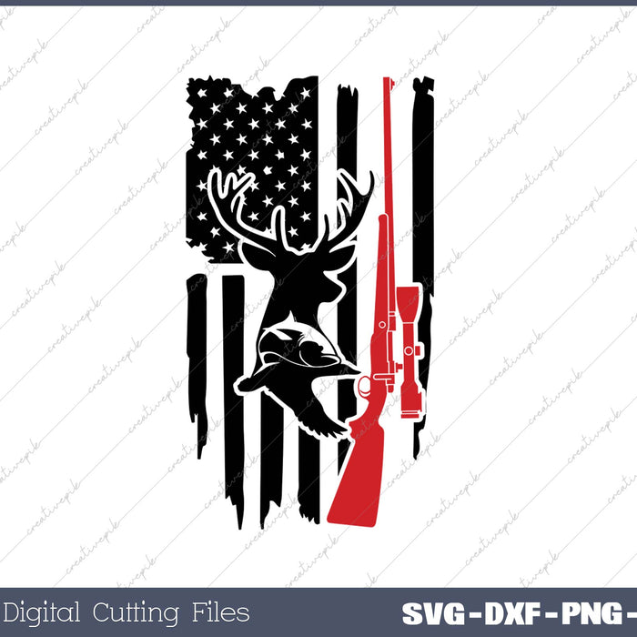 American flag SVG PNG Cutting Printable Files