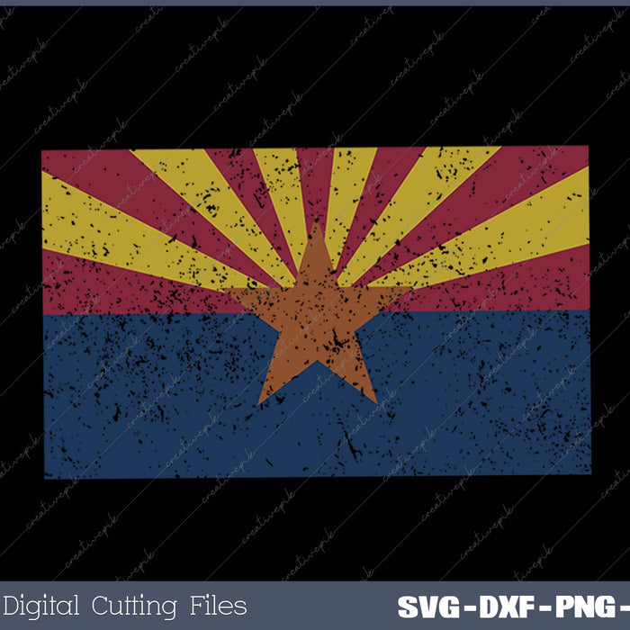 Arizona Flag The Grand Canyon State Phoenix SVG PNG Cutting Printable Files