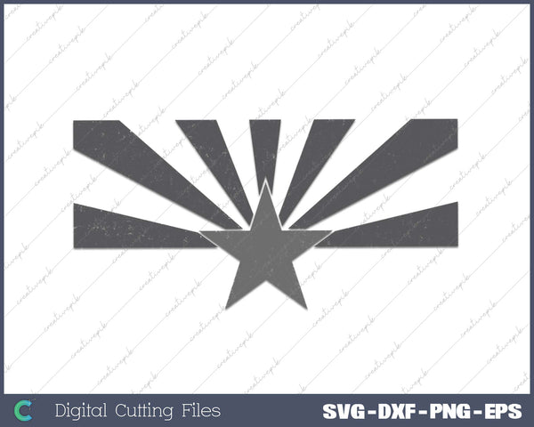 Arizona State Flag Distressed Vintage AZ Flag