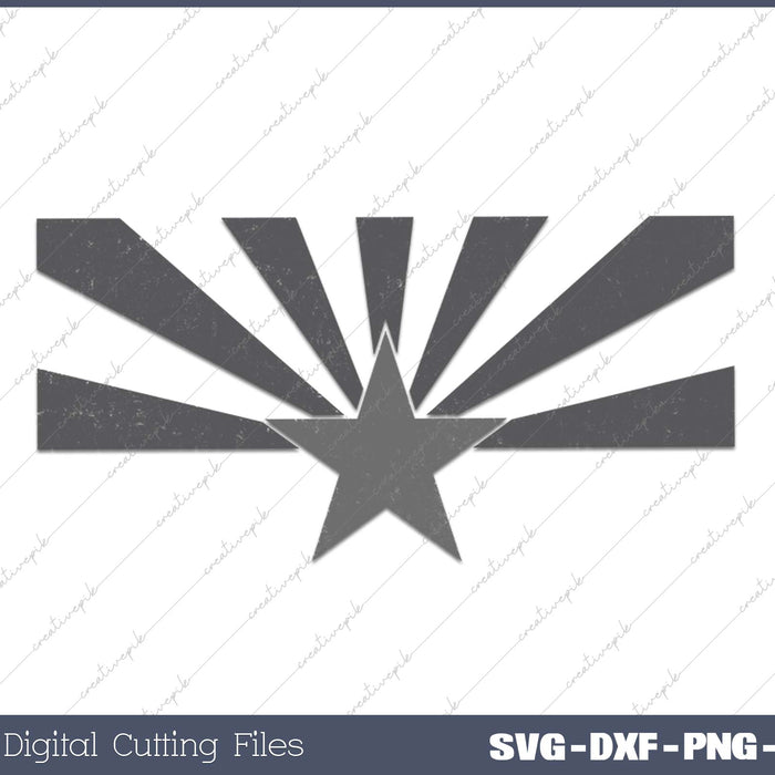Arizona State Flag Distressed Vintage AZ Flag