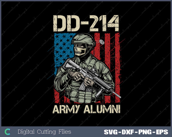 DD-214 Army Alumni- Veteran SVG PNG Printable Files