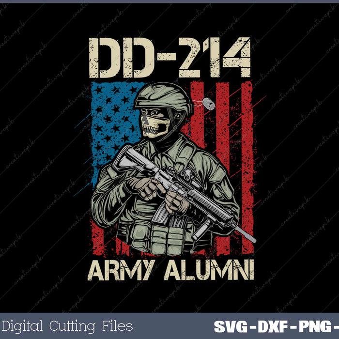 DD-214 Army Alumni- Veteran SVG PNG Printable Files