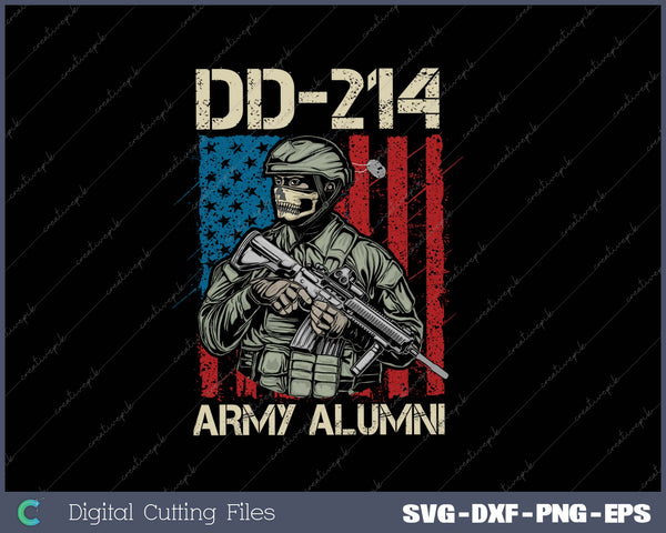 Army Alumni DD-214 SVG PNG Cutting Printable Files