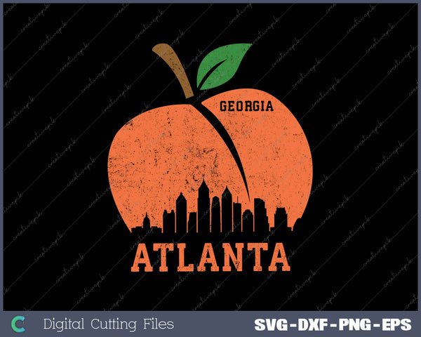 Atlanta Georgia Peach Skyline