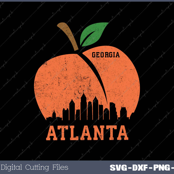 Atlanta Georgia Peach Skyline