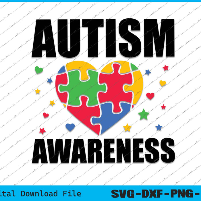 With These Autism Awareness SVG PNG Cutting Printable Files