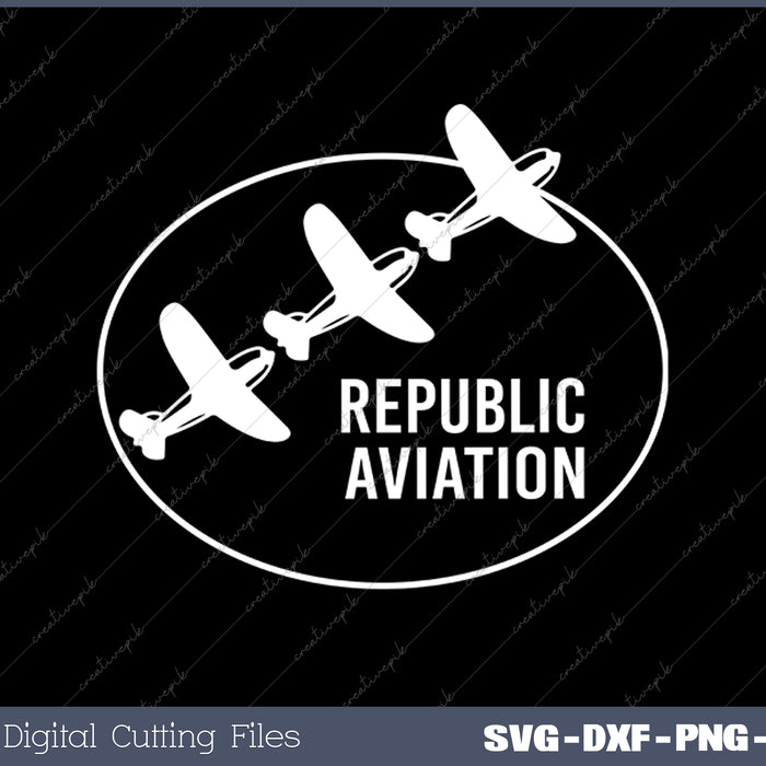 Aviation Vintage American Aircraft Logo SVG PNG Cutting Printable Files