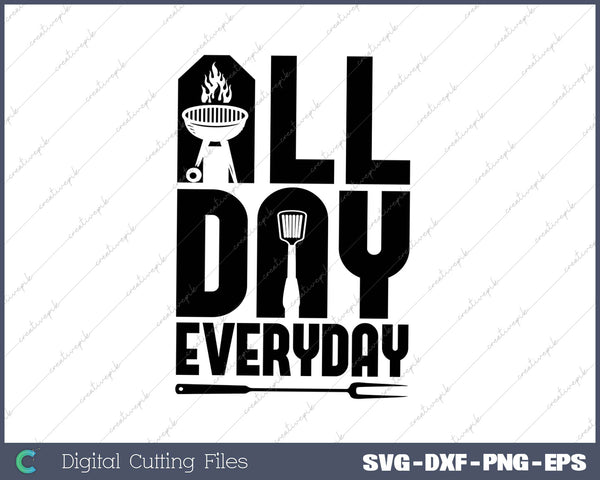 BBQ Barbecue Dad SVG PNG Cutting Printable Files