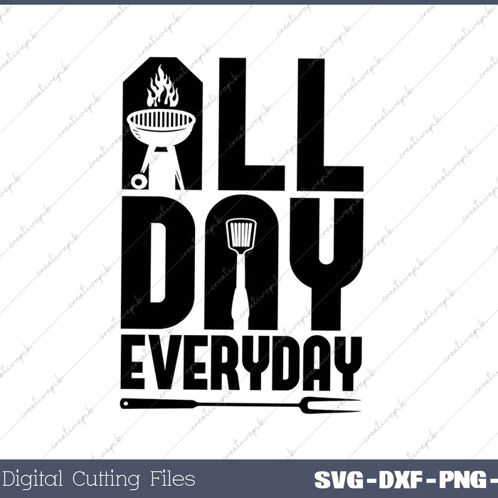 BBQ Barbecue Dad SVG PNG Cutting Printable Files