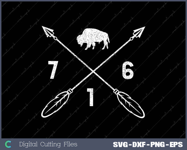 BFLO WNY Code Buffalo New York 716 SVG PNG Cutting Printable Files