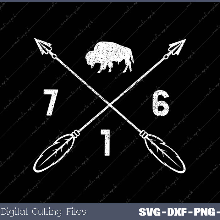 BFLO WNY Code Buffalo New York 716 SVG PNG Cutting Printable Files