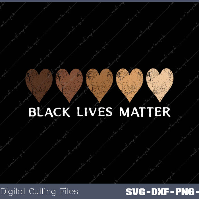 BLM Black Lives Matter Heart SVG PNG Cutting Printable Files