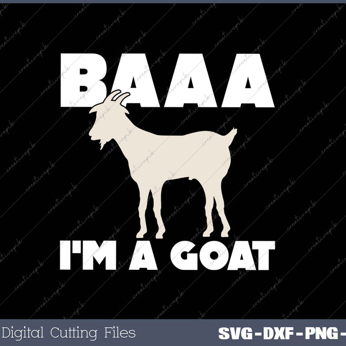 Baa I'm A Goat Costume Animal Funny Halloween Party Goat