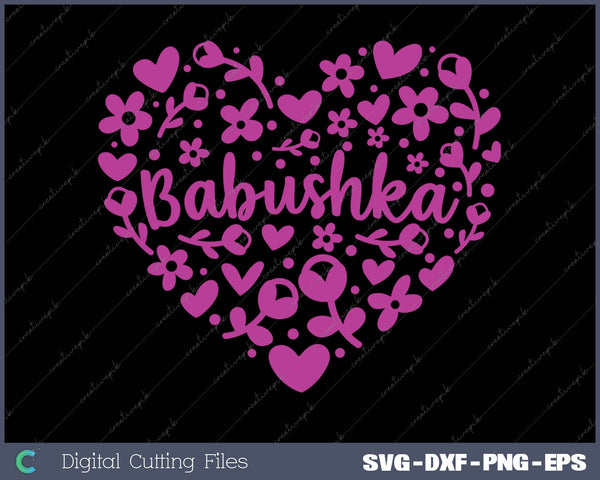 Babushka Floral Heart